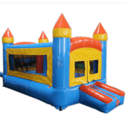 12'x7.8' Indoor Orange, Yellow, Blue Bounce house