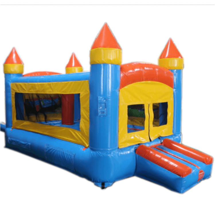 12'x7.8' Indoor Orange, Yellow, Blue Bounce house